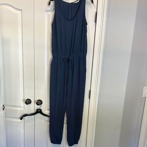 Cabi Navy Blue Sleeveless Jumpsuit